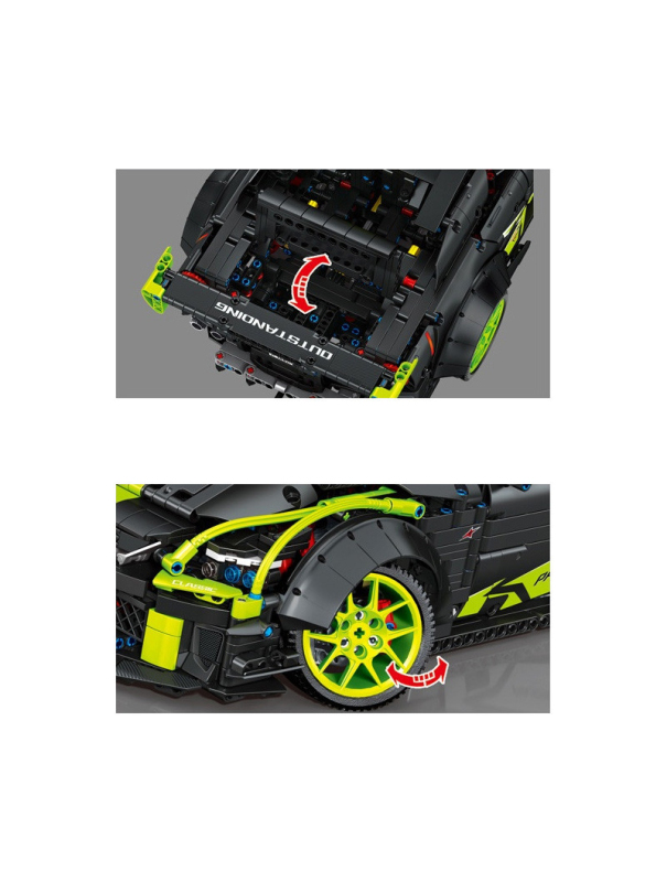 Конструктор Sembo Block «Спорткар Nissan GT-R» 701025 / 2671 деталь