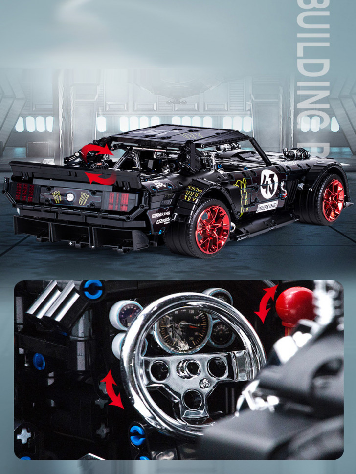 Конструктор Mould King «Ford Mustang Hoonicorn V2» 13108 / 2943 детали