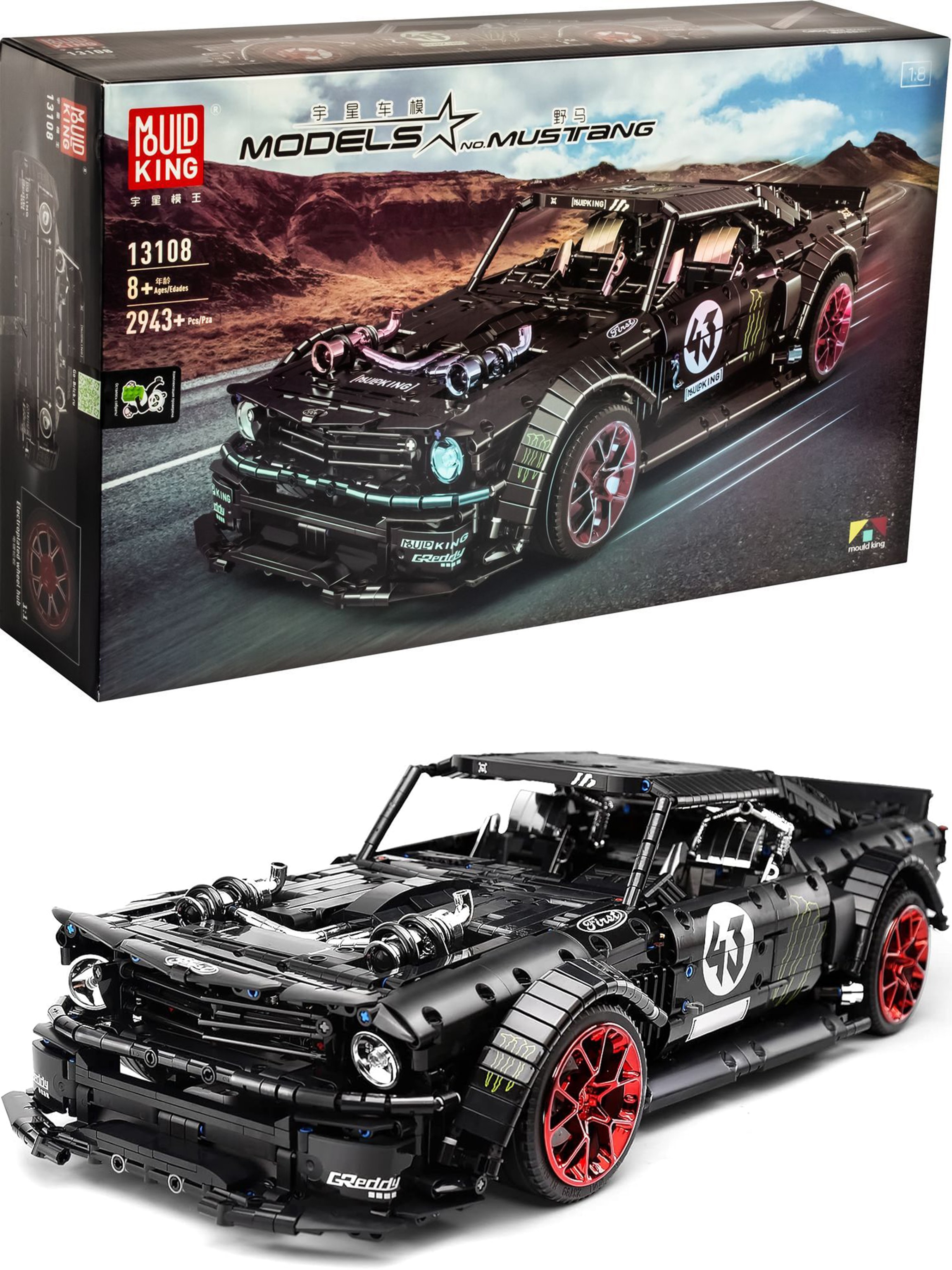 Конструктор Mould King «Ford Mustang Hoonicorn V2» 13108 / 2943 детали