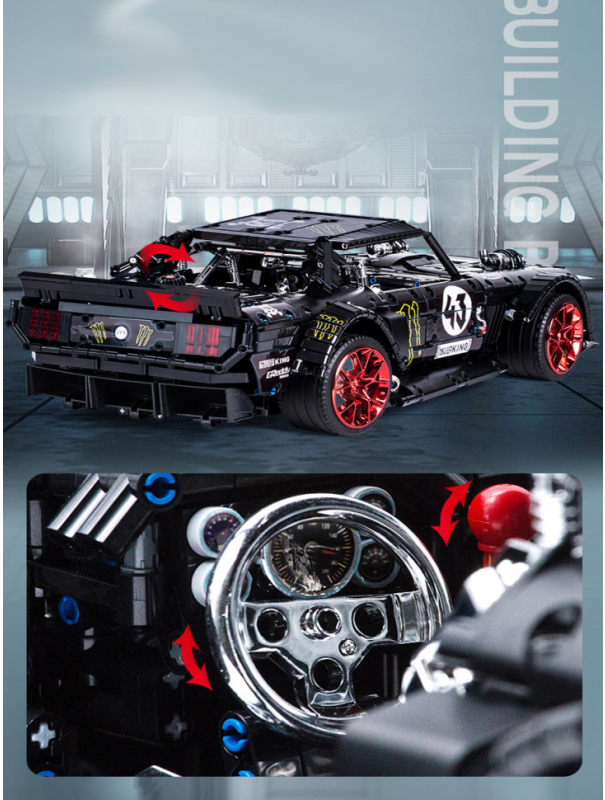 Конструктор Mould King «Ford Mustang Hoonicorn V2» 13108 / 2943 детали