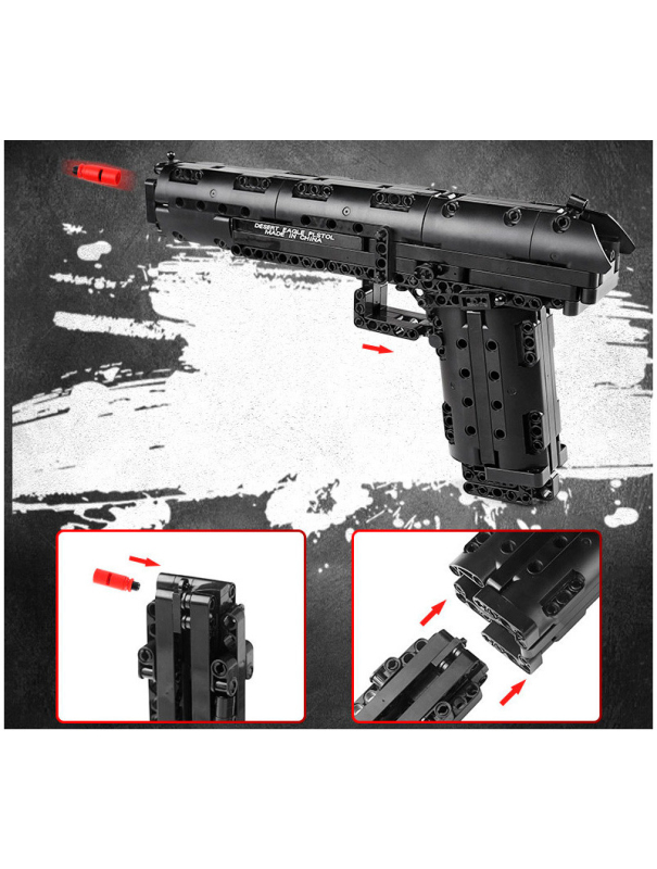 Конструктор Mould King «Пистолет Desert Eagle с пульками» 14004 / 563 детали