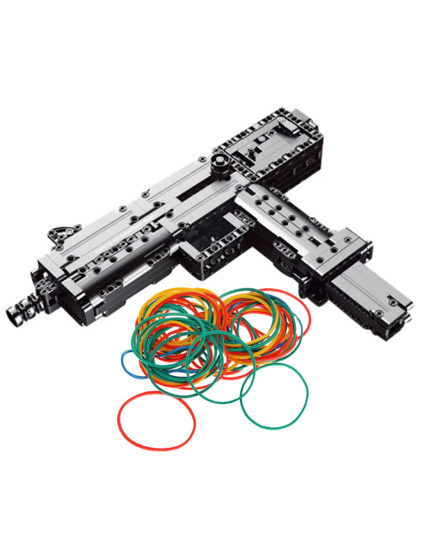 Конструктор Mould King «Пистолет-пулемет Ingram Mac-10» с резинками 14012 / 478 деталей