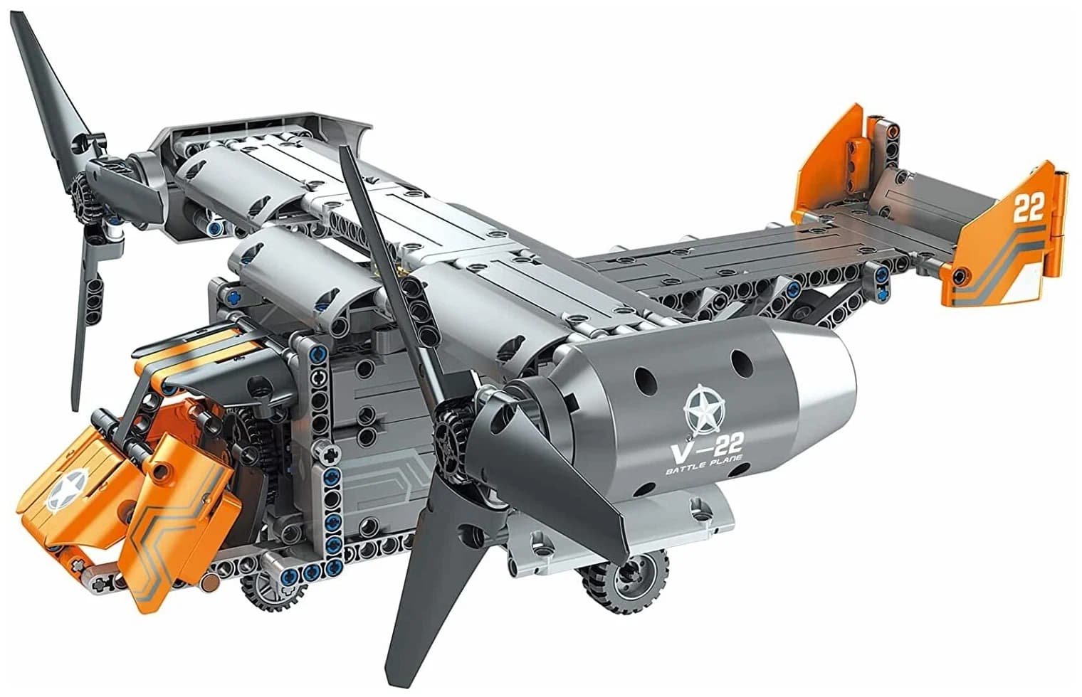 Конструктор Mould King «Транспортный самолет» на радиоуправлении 15043 / 588 деталей