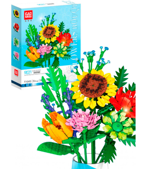 Конструктор GaoMisi «Цветы: Весенний букет» T1043 / 684 деталей