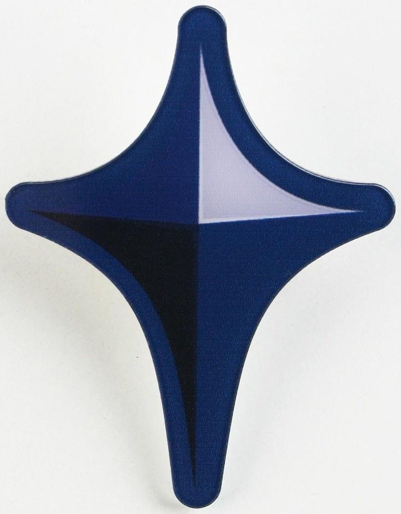 Заколка для волос «Сюрикен», аниме, 3,7 х 3,7 х 1 см