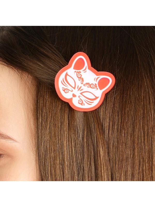 Заколка для волос «Маска»,аниме, 3,7 х 3,5 х 1 см