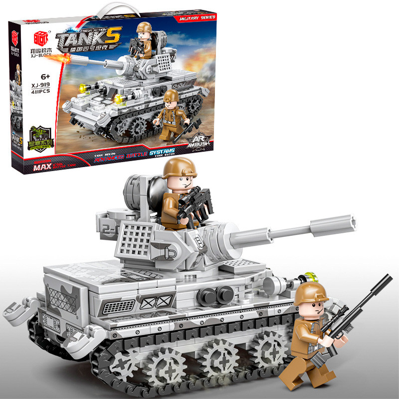 Конструктор BBlock «Боевой Танк Germany Panzer IV» XJ-919С / 411 деталей