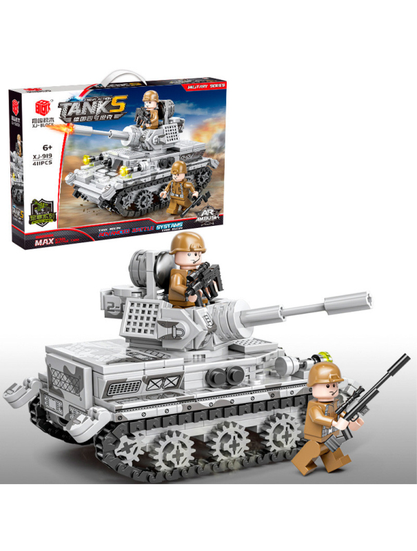 Конструктор BBlock «Боевой Танк Germany Panzer IV» XJ-919С / 411 деталей