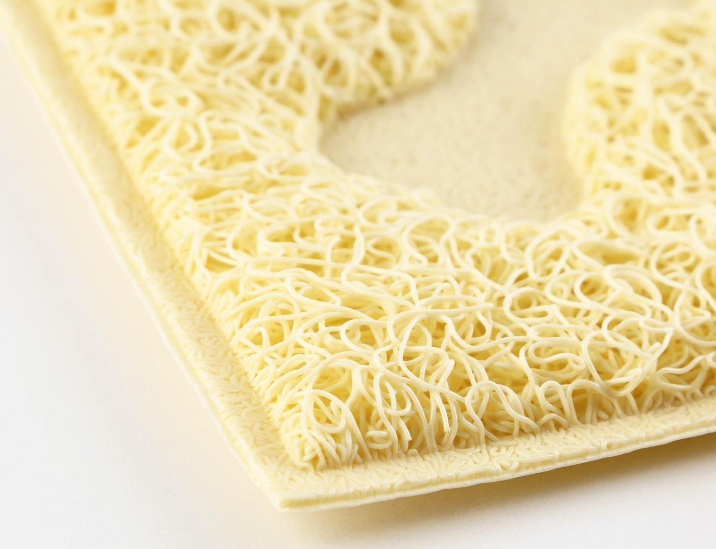 Коврик универсальный под миску и лоток «Косточки», 30х40 см, бежевый