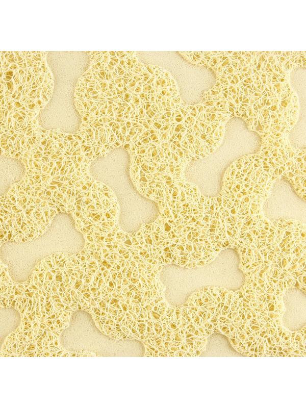 Коврик универсальный под миску и лоток «Косточки», 30х40 см, бежевый