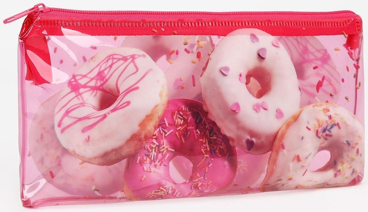 Косметичка на молнии, цвет розовый