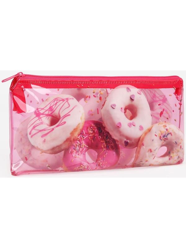 Косметичка на молнии, цвет розовый