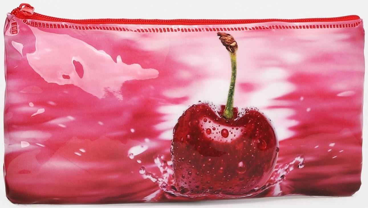 Косметичка-пенал на молнии, цвет розовый