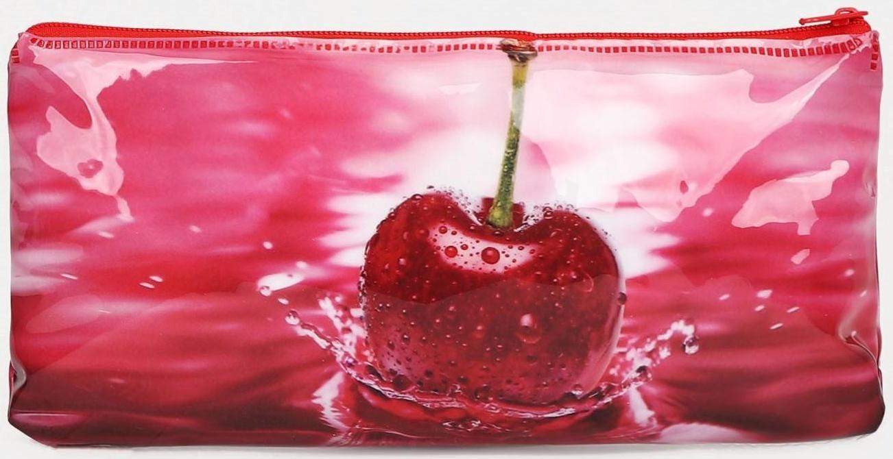 Косметичка-пенал на молнии, цвет розовый