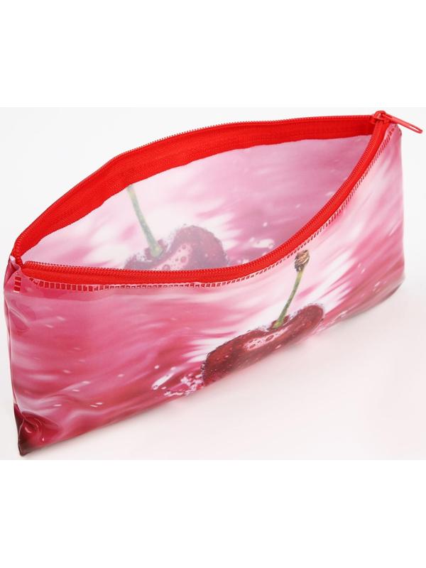 Косметичка-пенал на молнии, цвет розовый