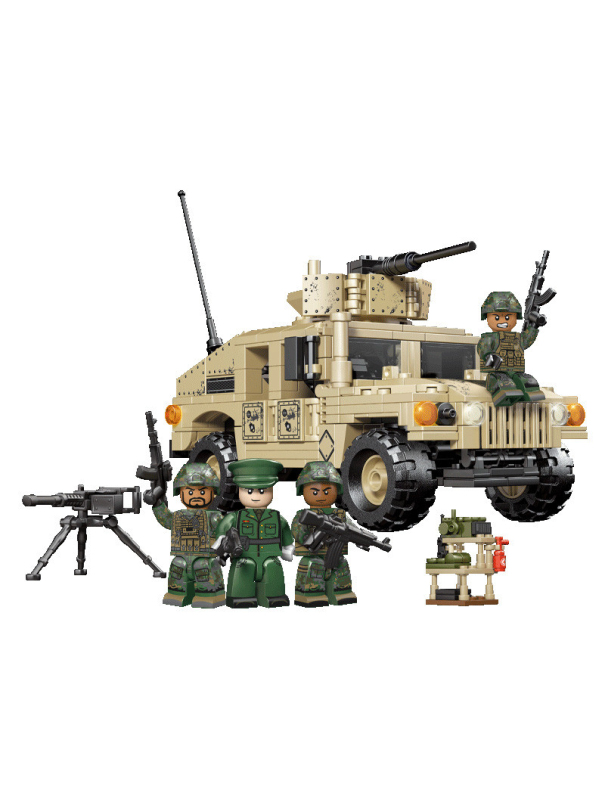 Конструктор Sembo Block «Бронированный внедорожник Hummer M1114» 207121 / 497 деталей