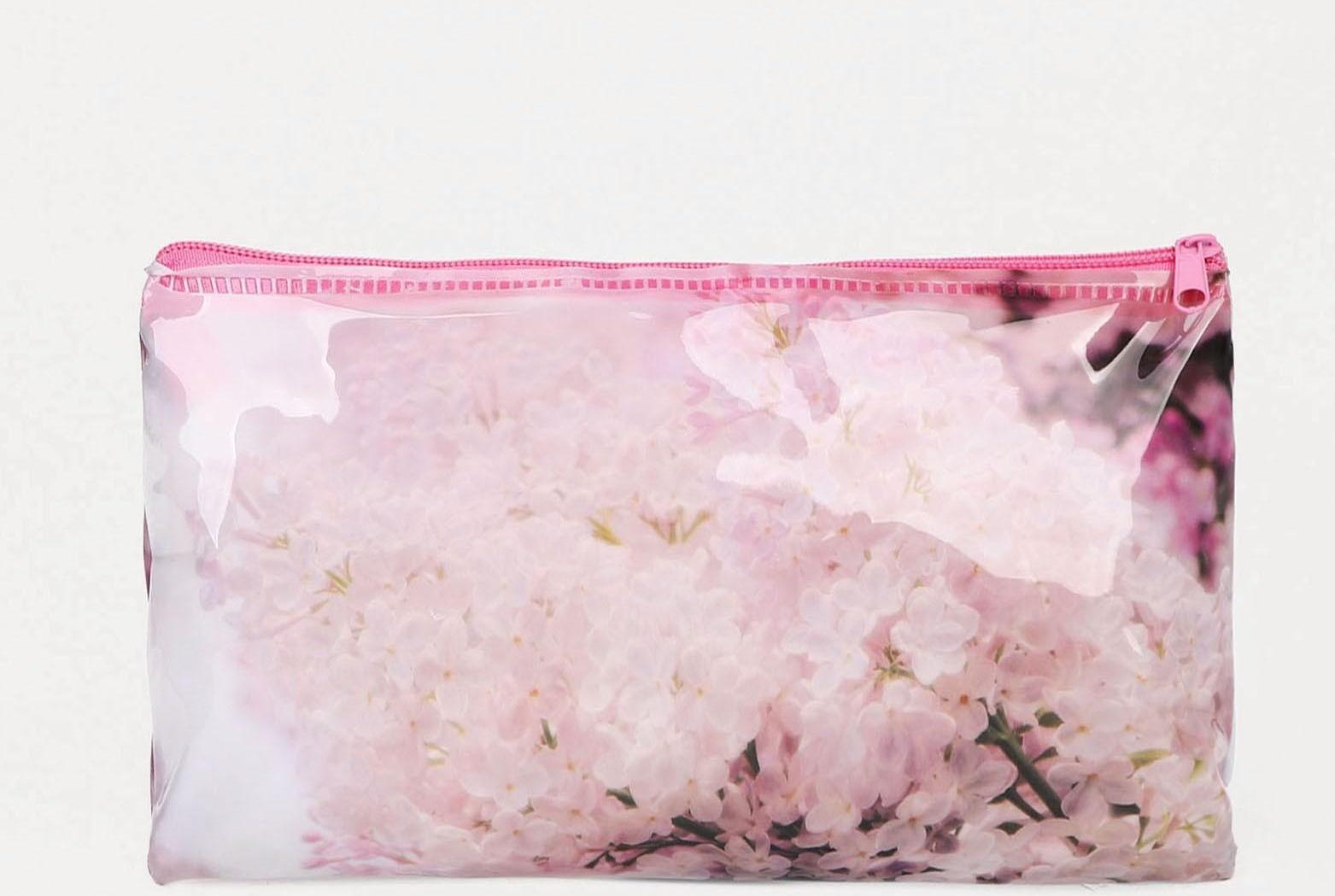 Косметичка-пенал на молнии, цвет розовый