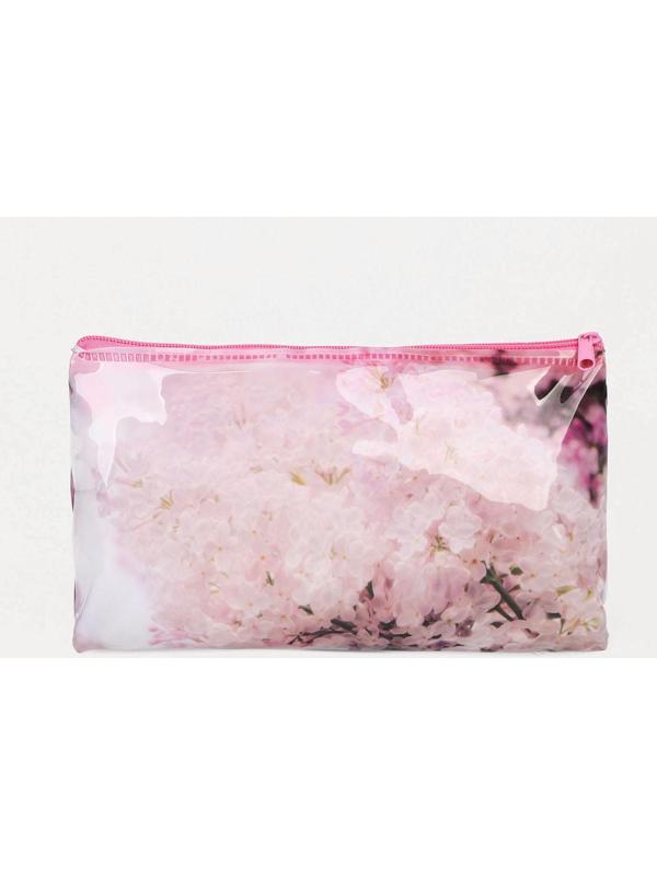 Косметичка-пенал на молнии, цвет розовый