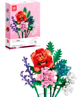 Конструктор GaoMisi «Цветы: Красочный букет» T1044A / 460 деталей
