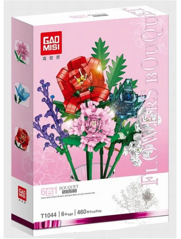 Конструктор GaoMisi «Цветы: Красочный букет» T1044A / 460 деталей