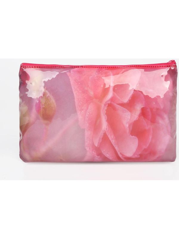 Косметичка-пенал на молнии, цвет розовый