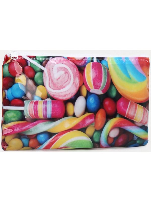 Косметичка-пенал на молнии, цвет разноцветный