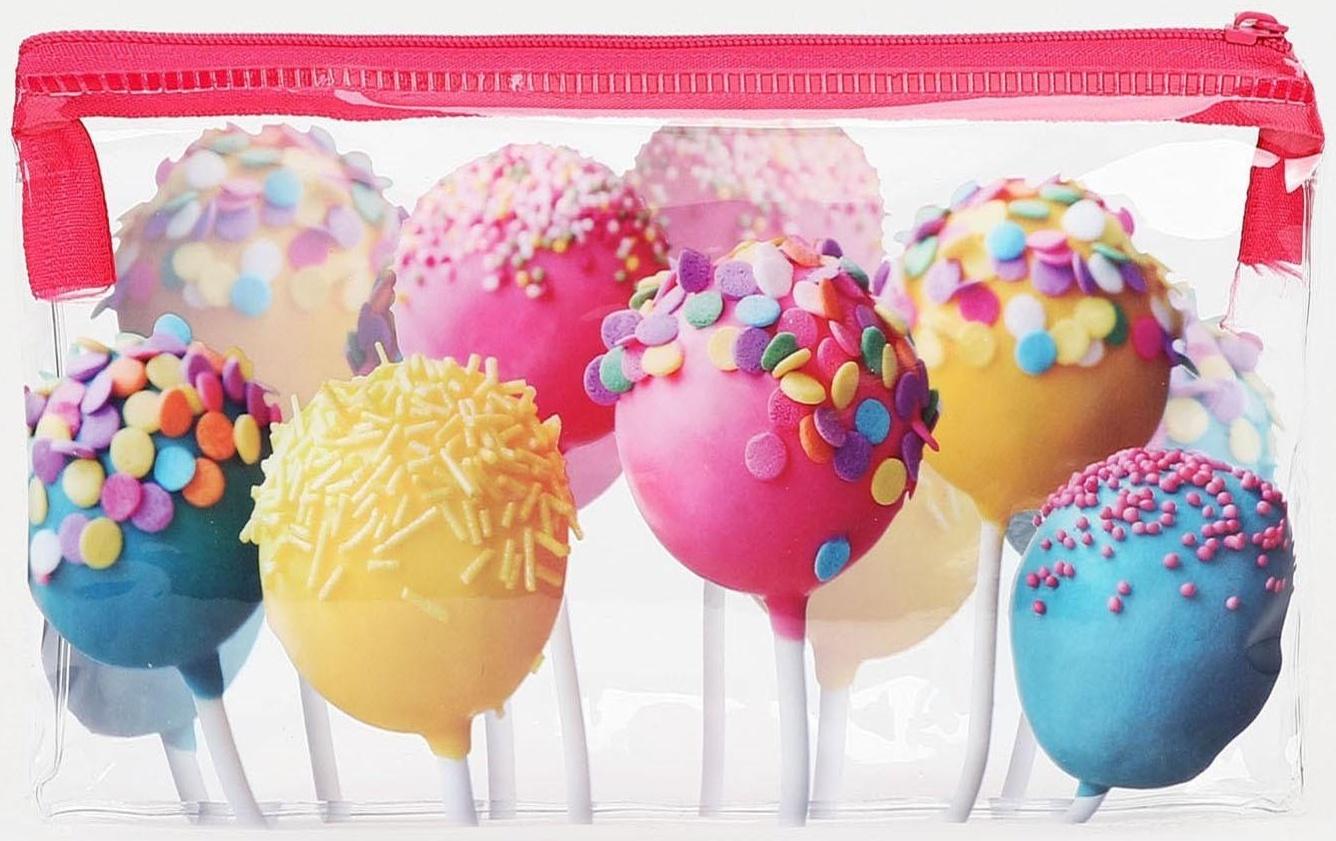 Косметичка-пенал на молнии, цвет разноцветный