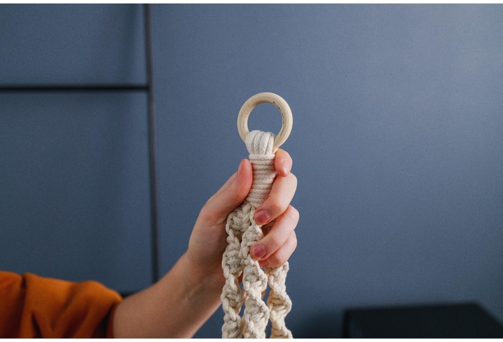 Набор колец для макраме, деревянные, d = 5/7 см, 2 шт