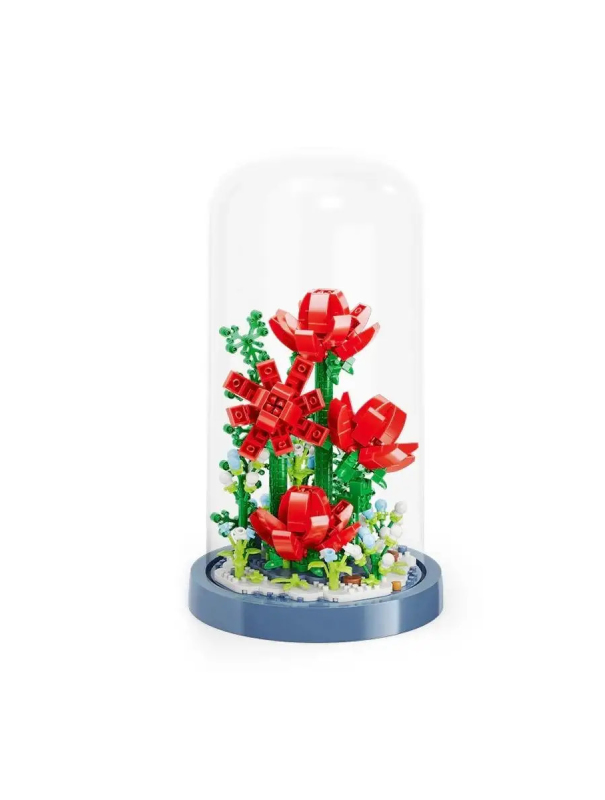 Конструктор MoyU «Цветы в колбе: Розы» MY97101 / 570 деталей
