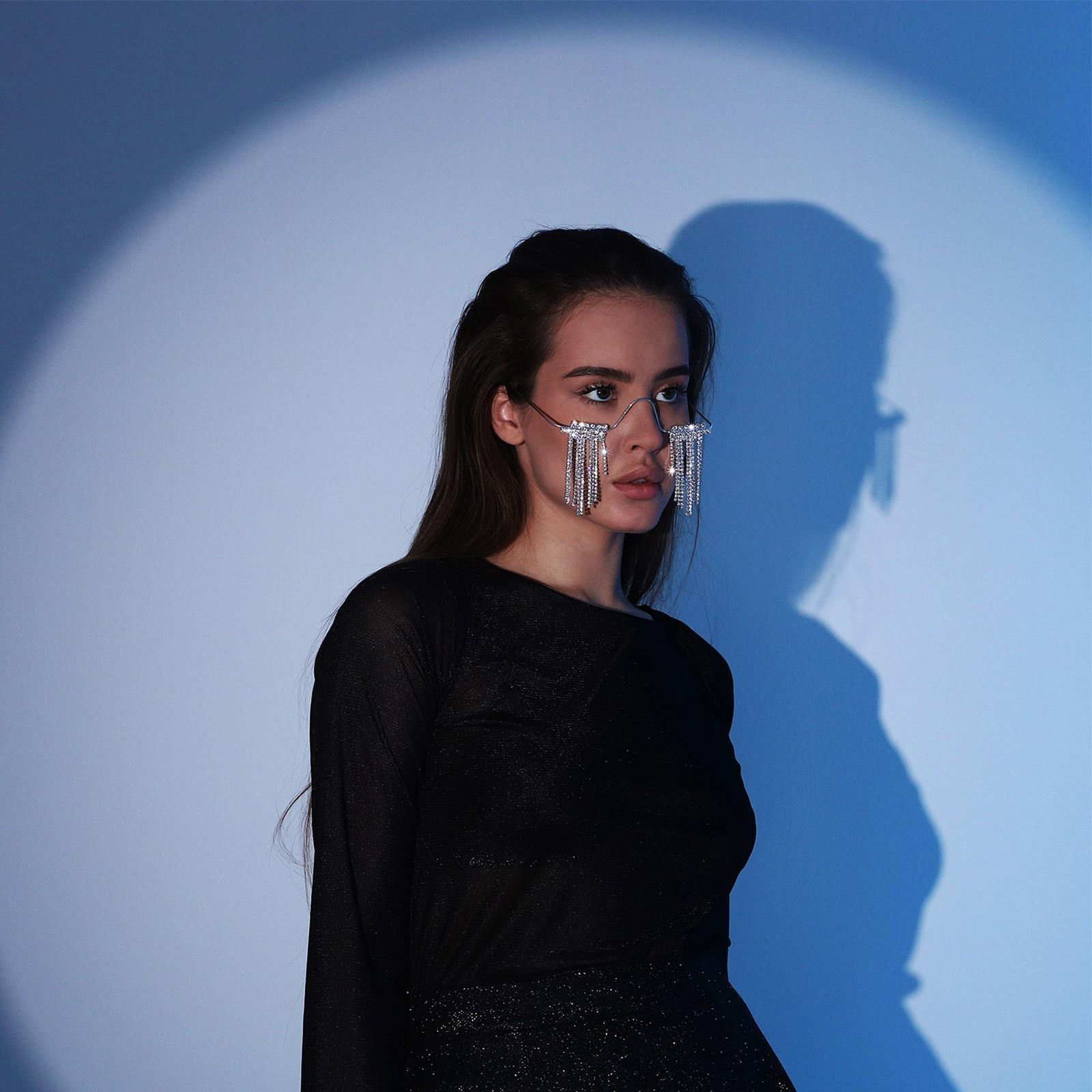 Карнавальный аксессуар «Очки» стразы