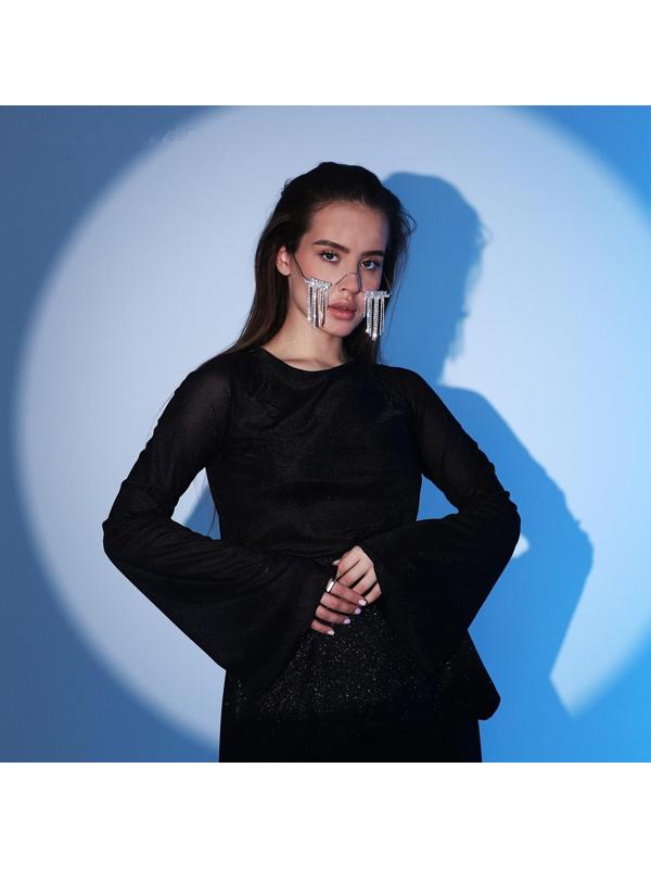 Карнавальный аксессуар «Очки» стразы