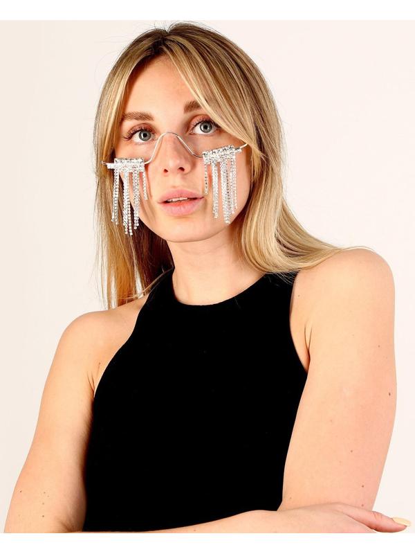 Карнавальный аксессуар «Очки» стразы