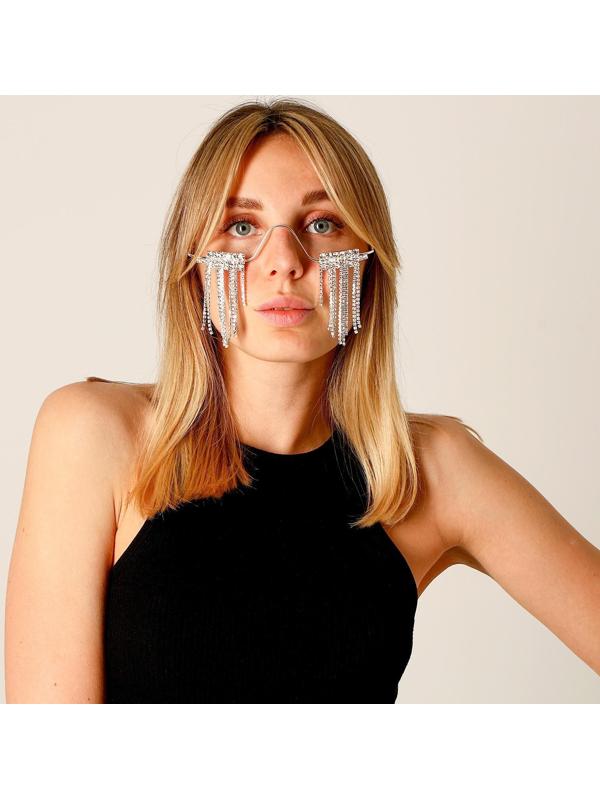 Карнавальный аксессуар «Очки» стразы