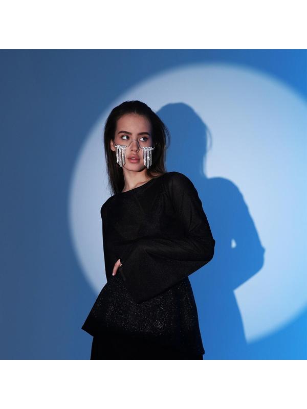 Карнавальный аксессуар «Очки» стразы