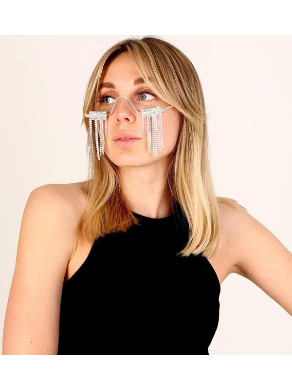 Карнавальный аксессуар «Очки» стразы