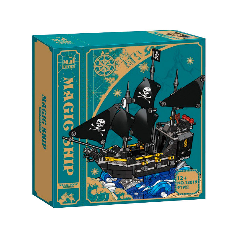 Конструктор MJI «Волшебная книга: пиратский корабль Черная Жемчужина» 13019 / 919 деталей