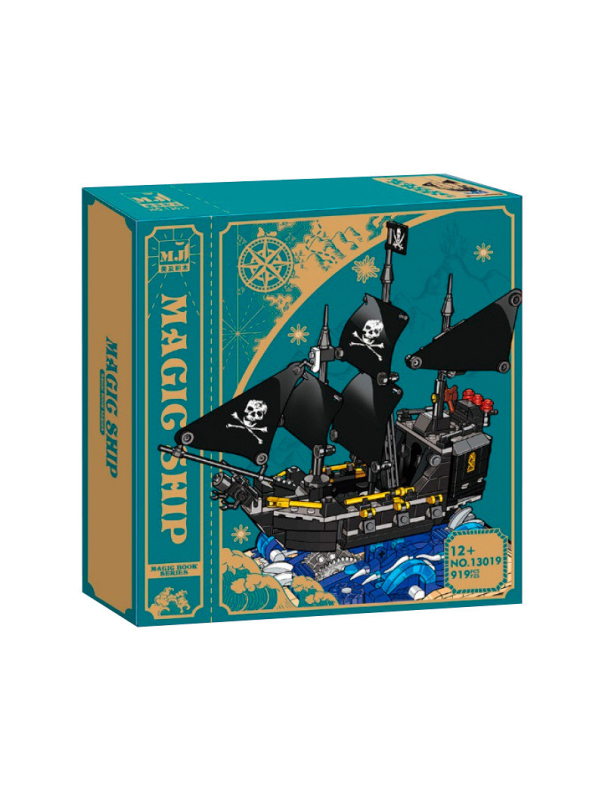 Конструктор MJI «Волшебная книга: пиратский корабль Черная Жемчужина» 13019 / 919 деталей