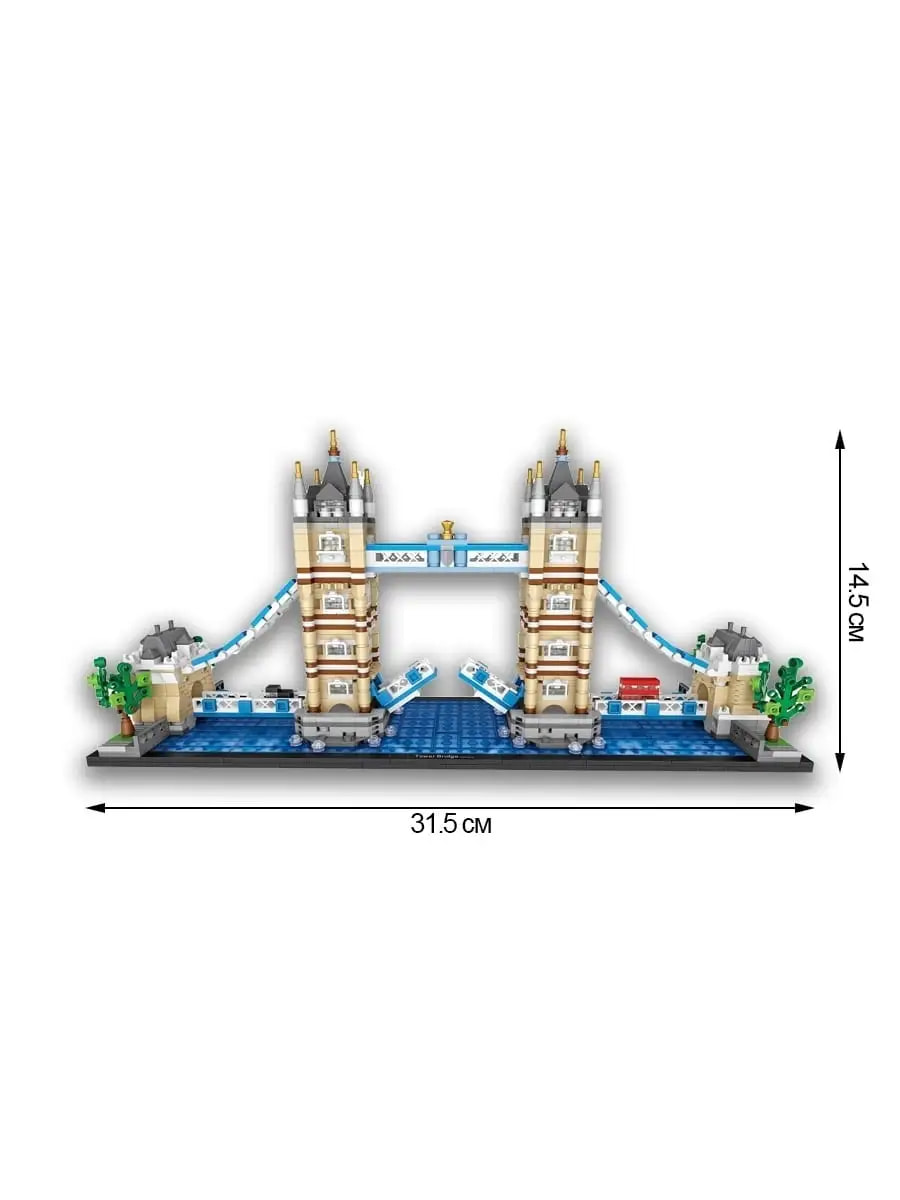 Конструктор Loz «Архитектура: Тауэрский мост» 1026 / 1455 деталей