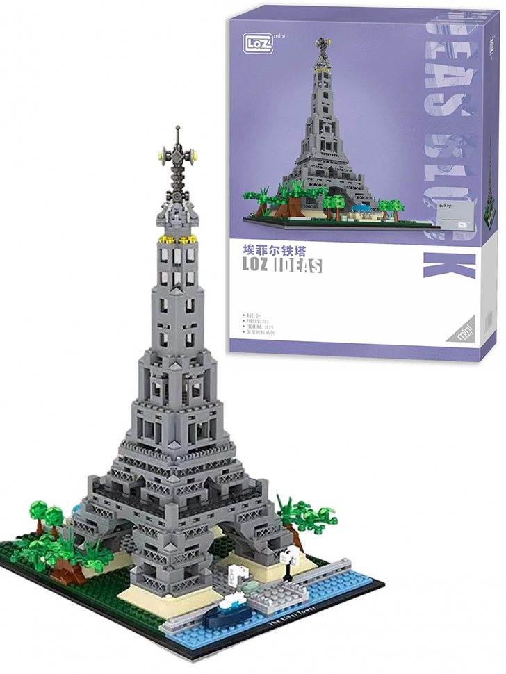 Конструктор Loz «Архитектура: Эйфелева башня» 1929 / 797 деталей