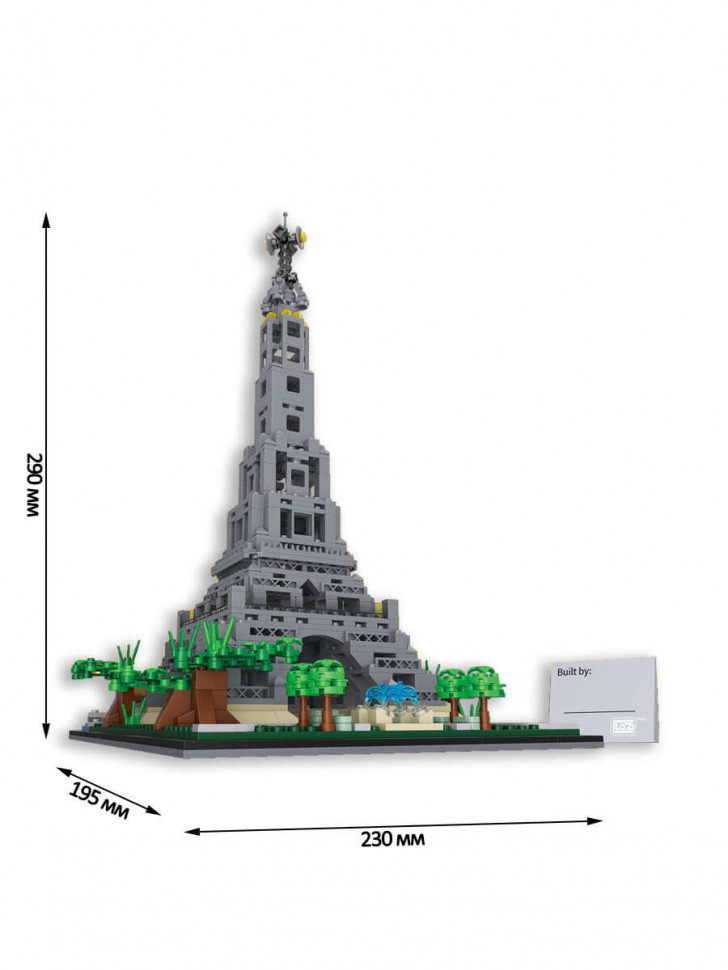 Конструктор Loz «Архитектура: Эйфелева башня» 1929 / 797 деталей