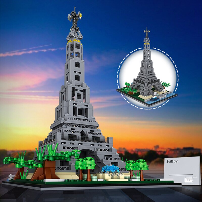 Конструктор Loz «Архитектура: Эйфелева башня» 1929 / 797 деталей