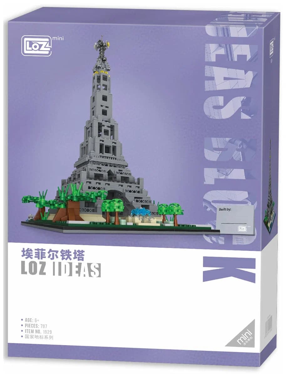 Конструктор Loz «Архитектура: Эйфелева башня» 1929 / 797 деталей