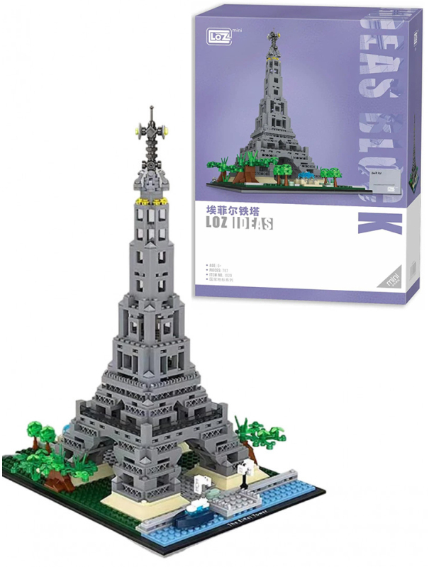 Конструктор Loz «Архитектура: Эйфелева башня» 1929 / 797 деталей