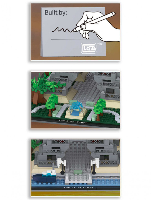Конструктор Loz «Архитектура: Эйфелева башня» 1929 / 797 деталей
