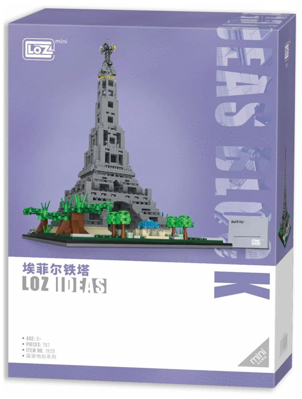 Конструктор Loz «Архитектура: Эйфелева башня» 1929 / 797 деталей
