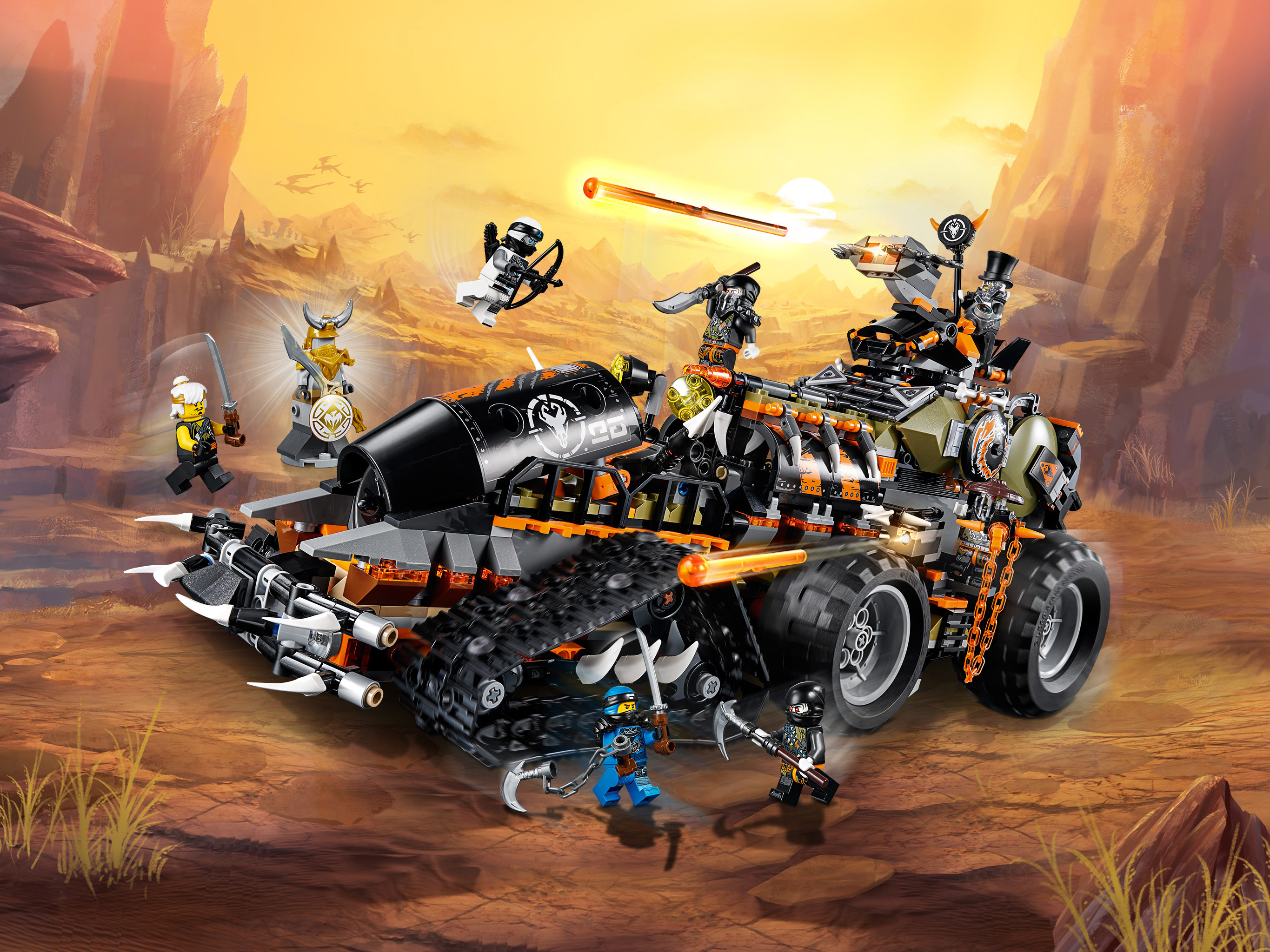 Конструктор «Стремительный странник» T2117 (НиндзяГо 70654) / 1320 деталей