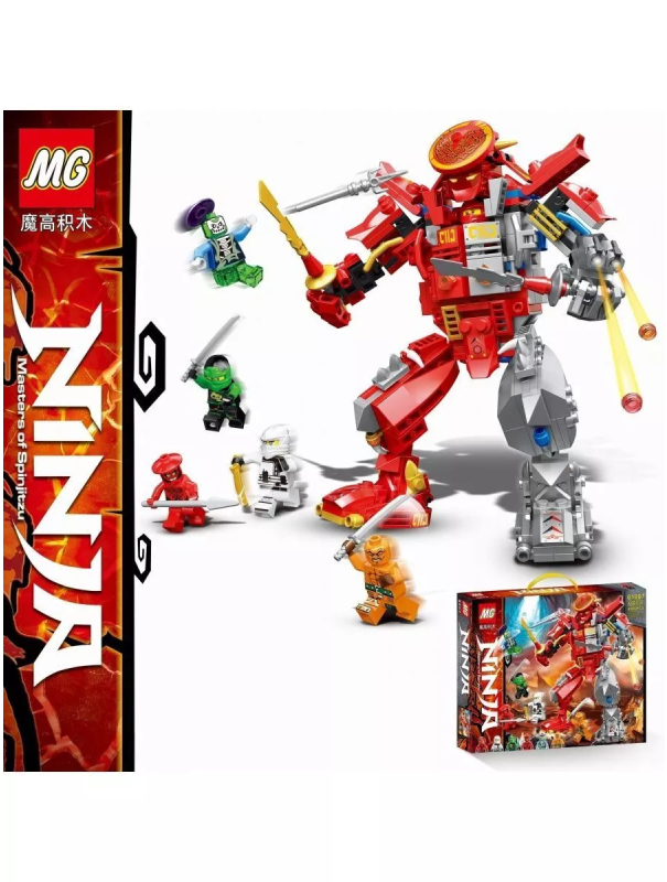 Конструктор MG «Каменный робот огня» 61007 (Ninjago) / 400 деталей