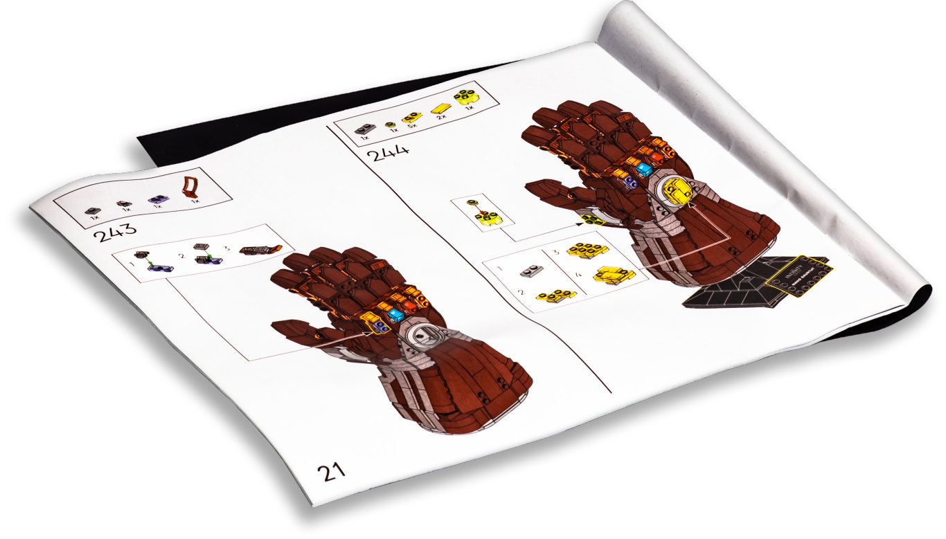 Конструктор «Нано-перчатка» 66018 (Super Heroes 76223) / 675 деталей