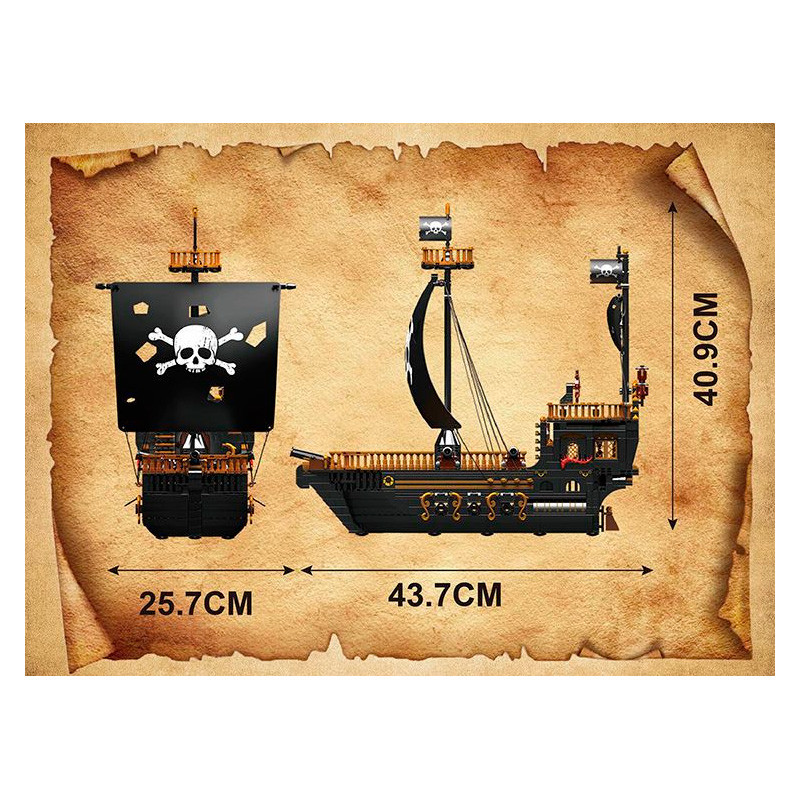 Конструктор Mould King «Пиратский корабль 