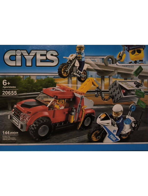 Конструктор «Побег на буксировщике» 20655 (City 60137) / 144 детали